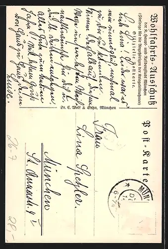 Künstler-AK Ludwig Hohlwein: Soldat in Uniform mit Pickelhaube hoch zu Ross