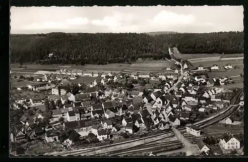 AK Immendingen an der Donau, Totalansicht aus der Vogelschau