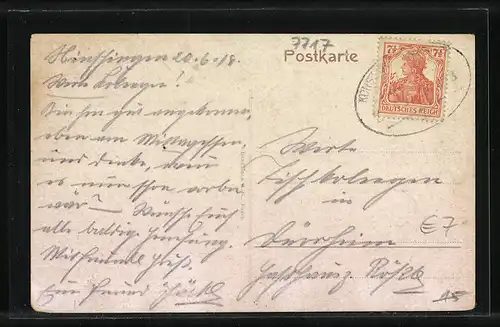 AK Immendingen, Ortsansicht mit Eisenbahn-Anlagen