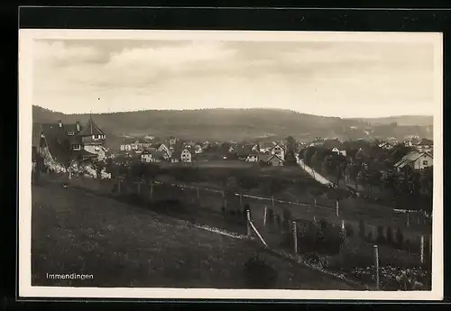 AK Immendingen, Teilansicht des Ortes