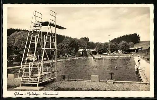 AK Gefrees i. Fichtelgeb., Schwimmbad, Badegäste