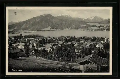 AK Tegernsee, Totalansicht aus der Vogelschau