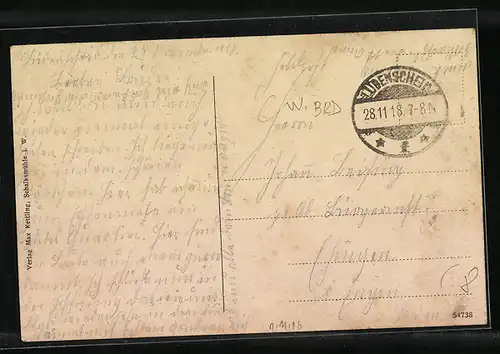 AK Lüdenscheid, Ortsansicht mit Schornsteinen