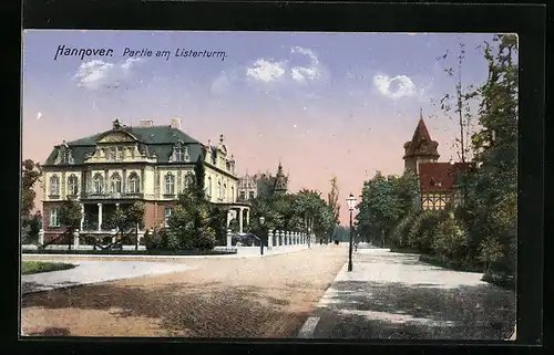 AK Hannover, Strassenpartie am Listerturm