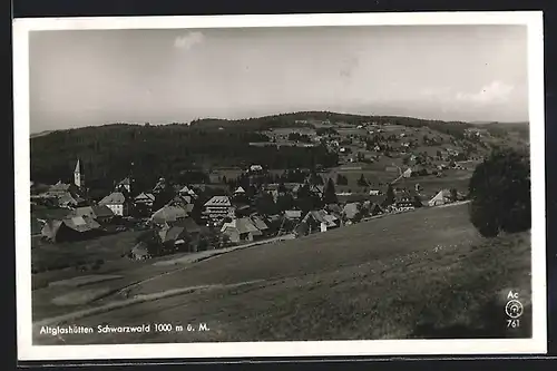 AK Altglashütten /Schwarzwald, Totalansicht aus der Vogelschau