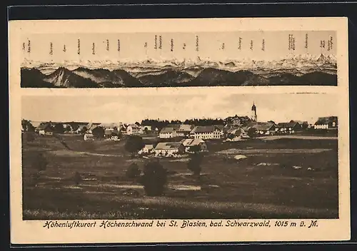 AK Höchenschwand bei St. Blasien, Ortsansicht mit Rigi