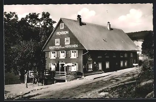 AK Fischbach /Schwarzwald, Gasthaus und Pension Hirschen