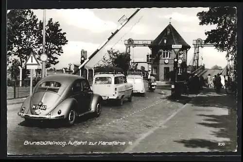 AK Brunsbüttelkoog, Auffahrt zur Kanalfähre