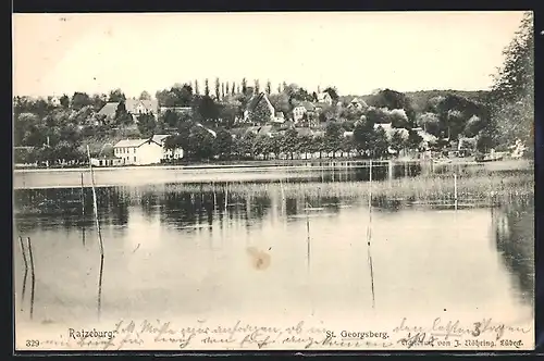 AK Ratzeburg, Uferpartie, St. Georgsberg