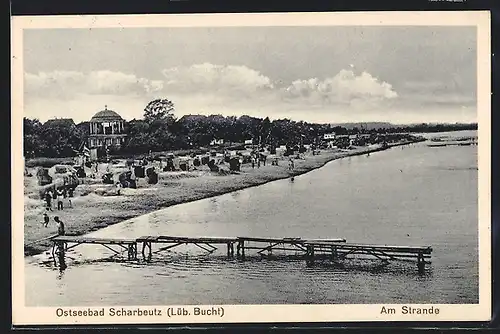 AK Scharbeutz /Lüb. Bucht, Am Strande