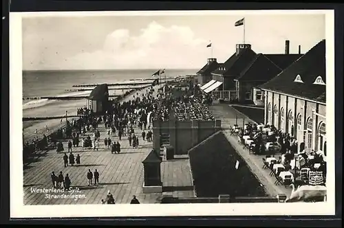 AK Westerland-Sylt, Strandanlagen, Promenade