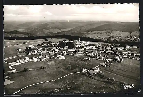 AK Höchenschwand im Hochschwarzwald, Totalansicht aus der Vogelschau