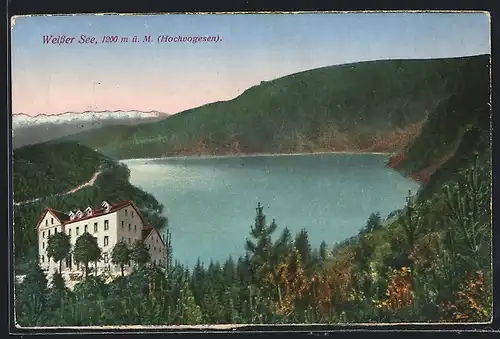 AK Weisser See, Hotel mit Gartenlokal am Weissen See