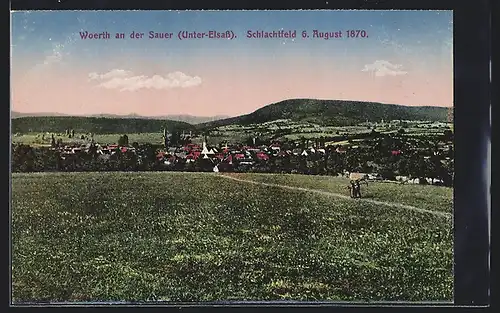 AK Woerth an der Sauer, Schlachtfeld 6. August 1870
