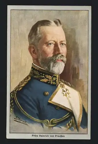 AK Prinz Heinrich von Preussen im Profil