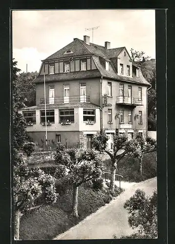 AK Bad Salzig am Rhein, Hotel Haus Bach