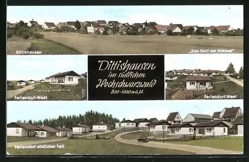 AK Dittishausen / Hochschwarzwald, Feriendorf-West und südlicher Teil, Ortsansicht