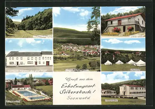 AK Seibersbach, Martinshütte, Zeltlager, Pension zur alten Post