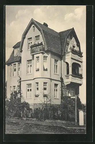 AK Stadthagen, Strasse am Hotel - Villa Hedwig Günther