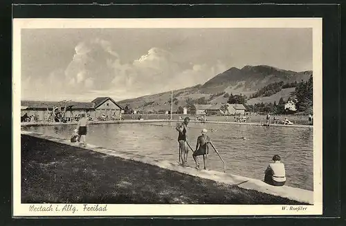 AK Wertach i. Allg., Ansicht vom Freibad