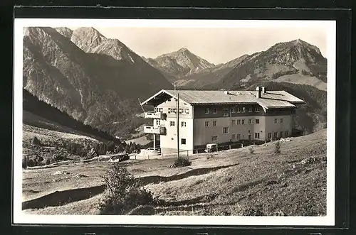 AK Hindelang-Oberjoch, Hotel Haus Ingeburg auf der Höhe Oberjoch