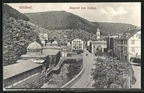 AK Wildbad, Ansicht von Süden