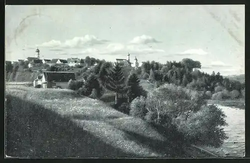 AK Schongau a. Lech, Teilansicht der Ortschaft