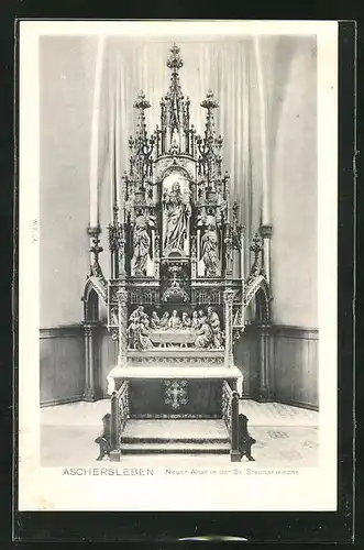 AK Aschersleben, Neuer Altar in der St. Stephanikirche