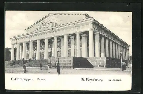 AK St.-Pétersbourg, La Bourse, Gebäudeansicht