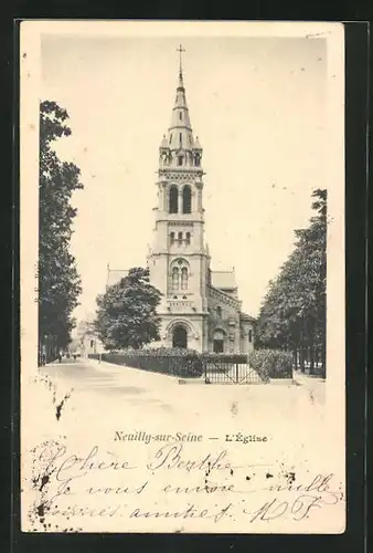 AK Neuilly-sur-Seine, L`Eglise