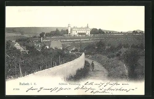AK Rufach, Blick auf Schloss Ysenburg
