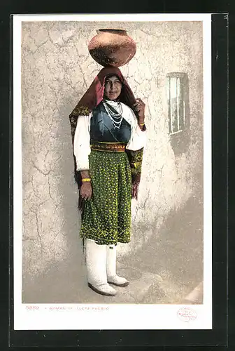 AK Indianerin, a Woman of Isletta Pueblo