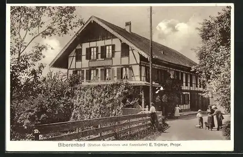 AK Rizenbach, Gasthaus Biberenbad von E. Tröhler