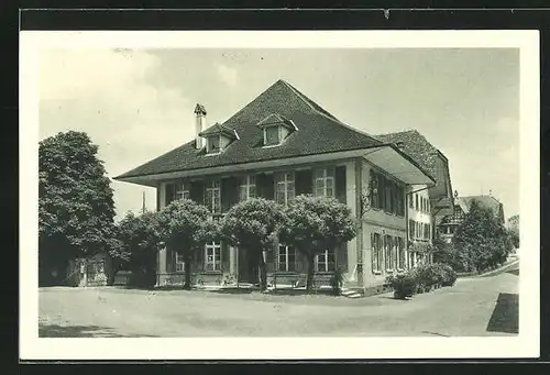 AK Hindelbank, Gasthof zum Löwen der Familie Grossenbacher