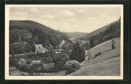 AK Stolberg / Harz, Blick ins Zechental