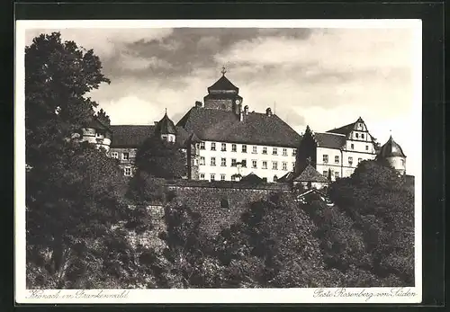 AK Kronach im Frankenwald, Feste Rosenberg von Süden