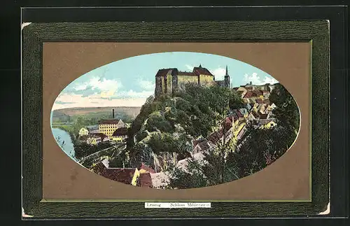 Passepartout-AK Leisnig, Schloss Mildenstein