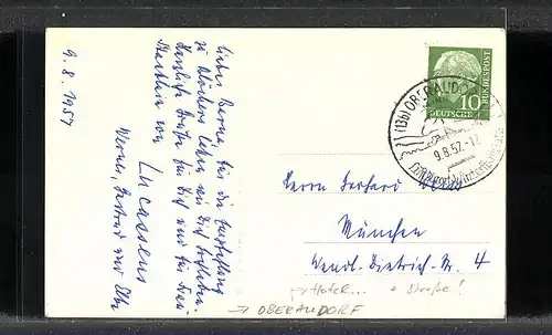 AK Oberaudorf, Hotel Haus Sonneck, Sudlfeldstrasse 43