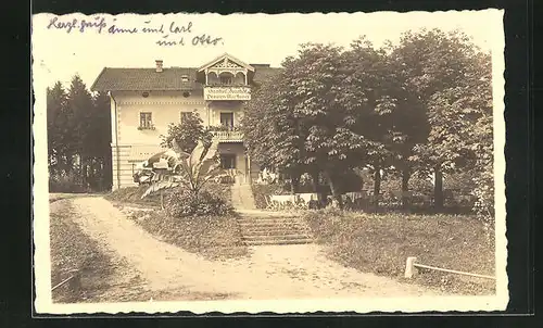 AK Krottenmühl am Simssee / Obby., Huber`s Gasthof und Pension zum Bahnhof