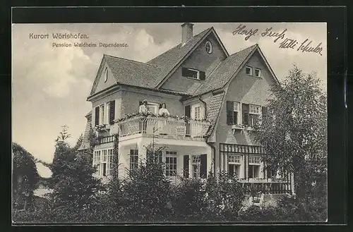 AK Bad Wörishofen, Hotel-Pension Waldheim Dependance