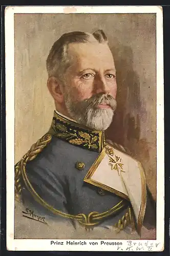 AK Prinz Heinrich von Preussen im Profil