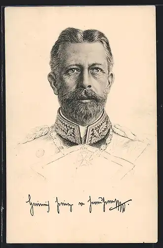 AK Porträt Prinz Heinrichs von Preussen