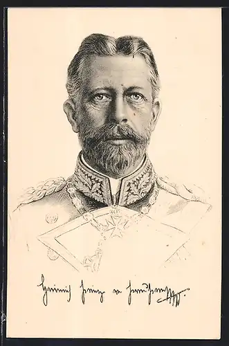 AK Porträt Prinz Heinrichs von Preussen
