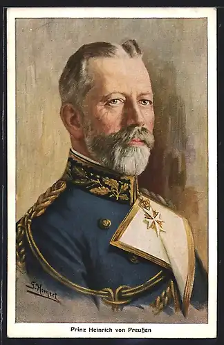 AK Prinz Heinrich von Preussen im Profil