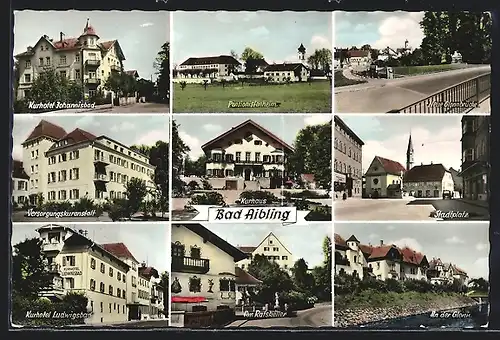 AK Bad Aibling, Kurhotel Johannisbad, Stadtplatz, Am Ratskeller