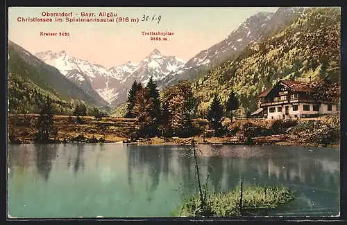 AK Oberstdorf /Bayr. Allgäu, Christlessee im Spielmannsautal