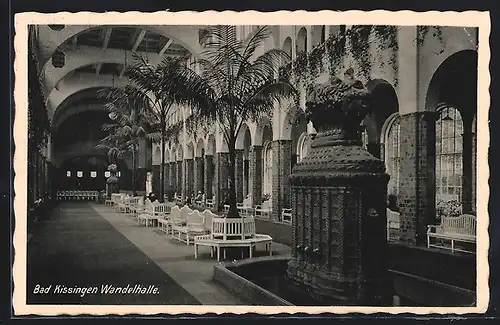 AK Bad Kissingen, Blick in die Wandelhalle