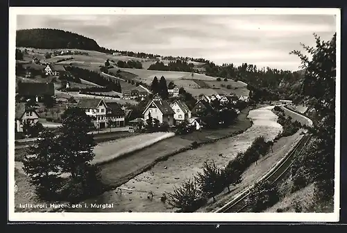 AK Huzenbach i. Murgtal, Blick auf den Ort
