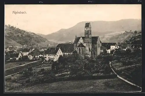 AK Alpirsbach, Ortsansicht mit Kirche
