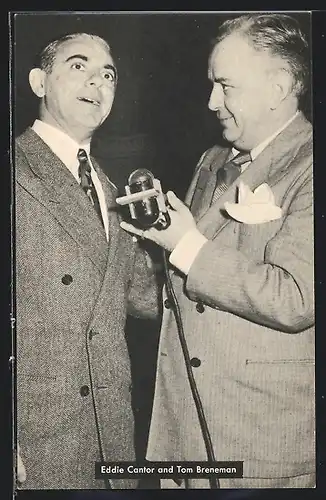 AK Schauspieler Eddie Cantor und Schauspieler Tom Breneman